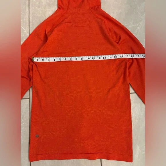 Lululemon Men’s Bright Orange Hooded Sweatshirt - Picture 4 of 7